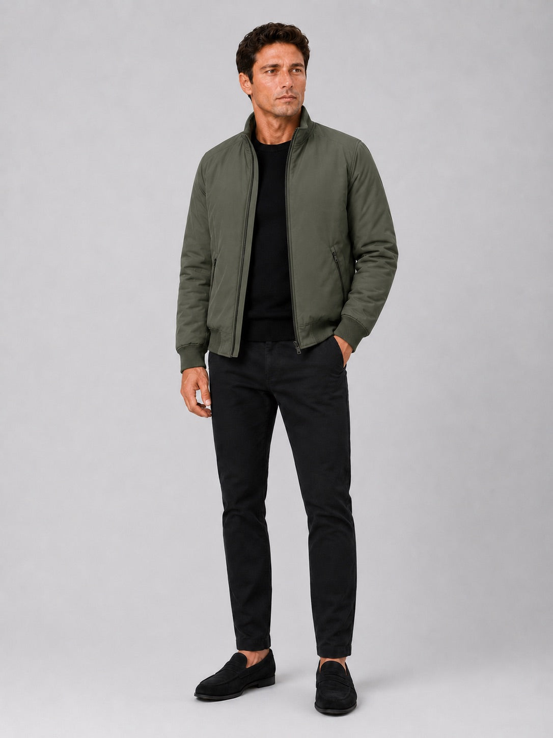 Men’s Winter Autumn Jacket Fleece Lined Thick Warm Business Casual Coat for Autumn Winter Office and Everyday Wear