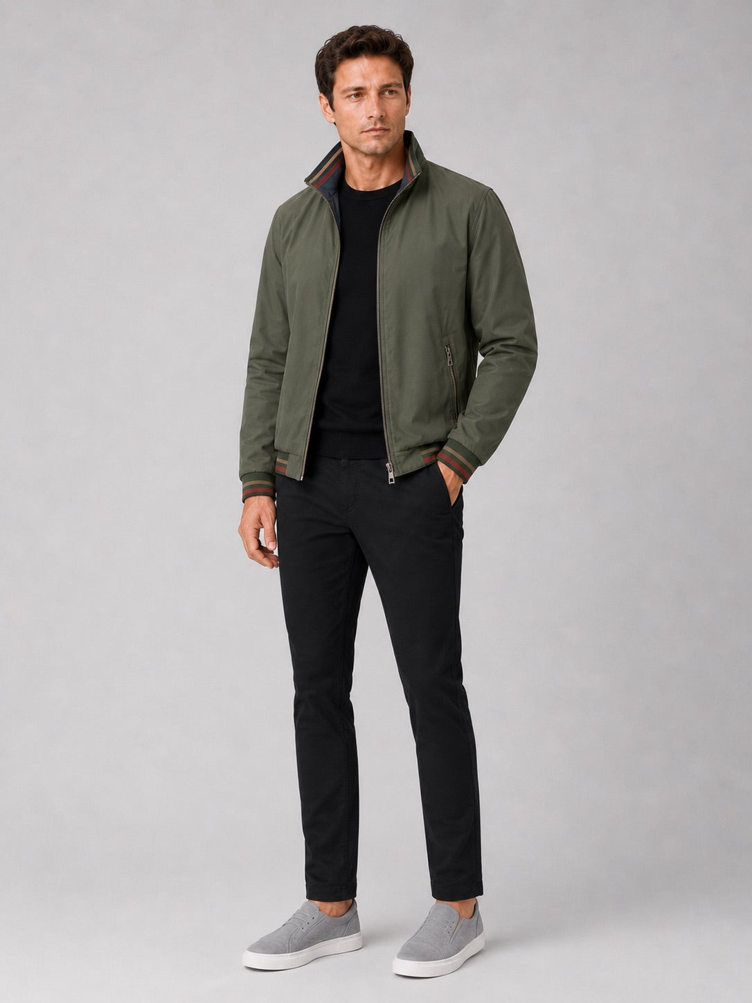Men’s Varsity Jacket Reversible Snap Button Baseball Autumn Jacket for Streetwear and Everyday Wear