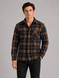 Men’s Flannel Shirt Fleece Lined Check Long Sleeve Thick Autumn Winter Button-Up for Casual and Outdoor Wear