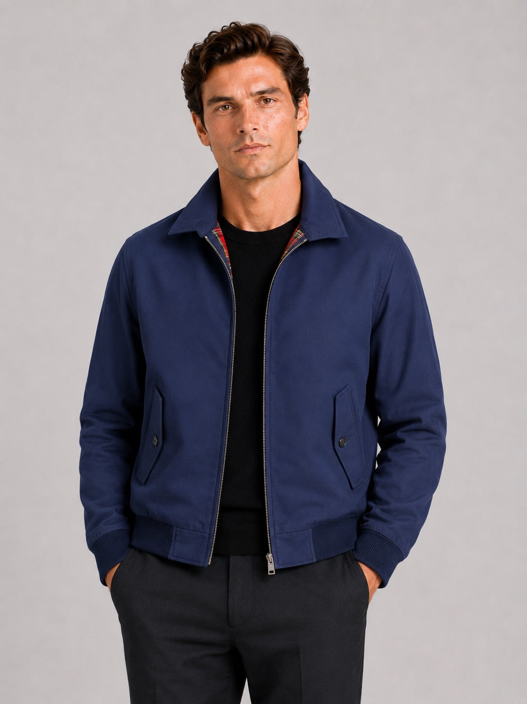 Men’s Harrington Autumn Jacket Breathable Zip-Up Casual Jacket for Travel and Everyday Wear