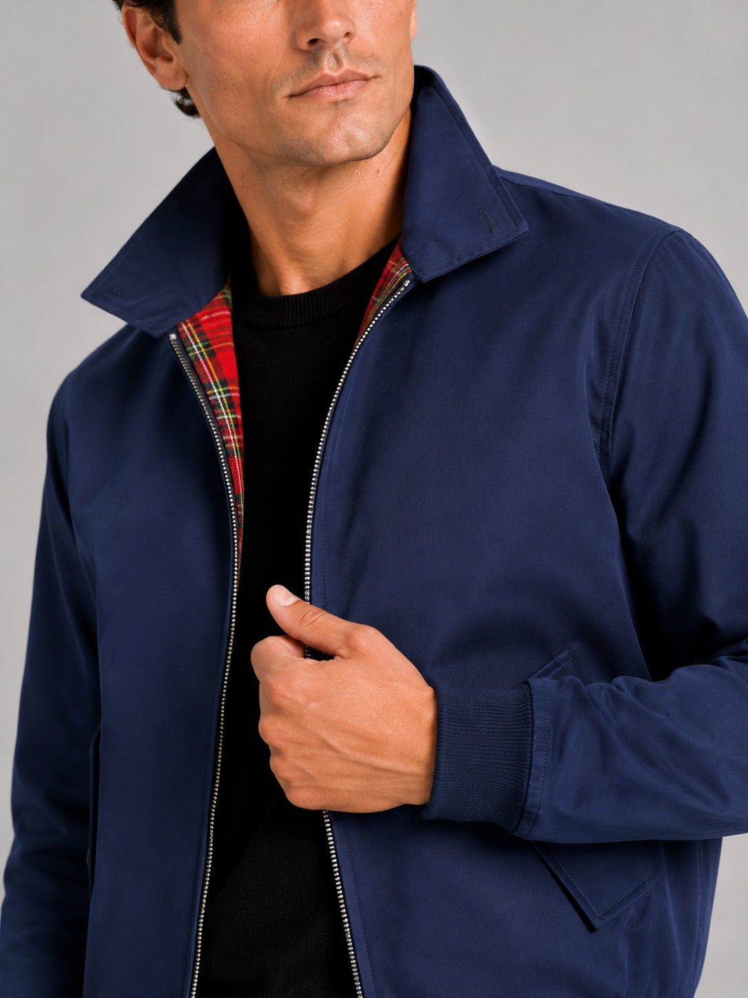 Men’s Harrington Autumn Jacket Breathable Zip-Up Casual Jacket for Travel and Everyday Wear