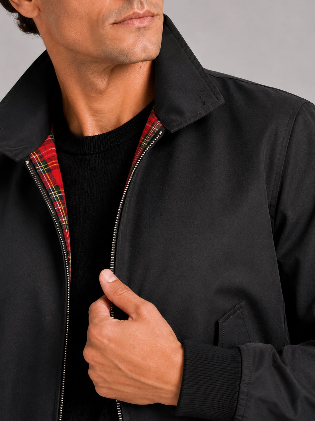 Men’s Harrington Autumn Jacket Breathable Zip-Up Casual Jacket for Travel and Everyday Wear