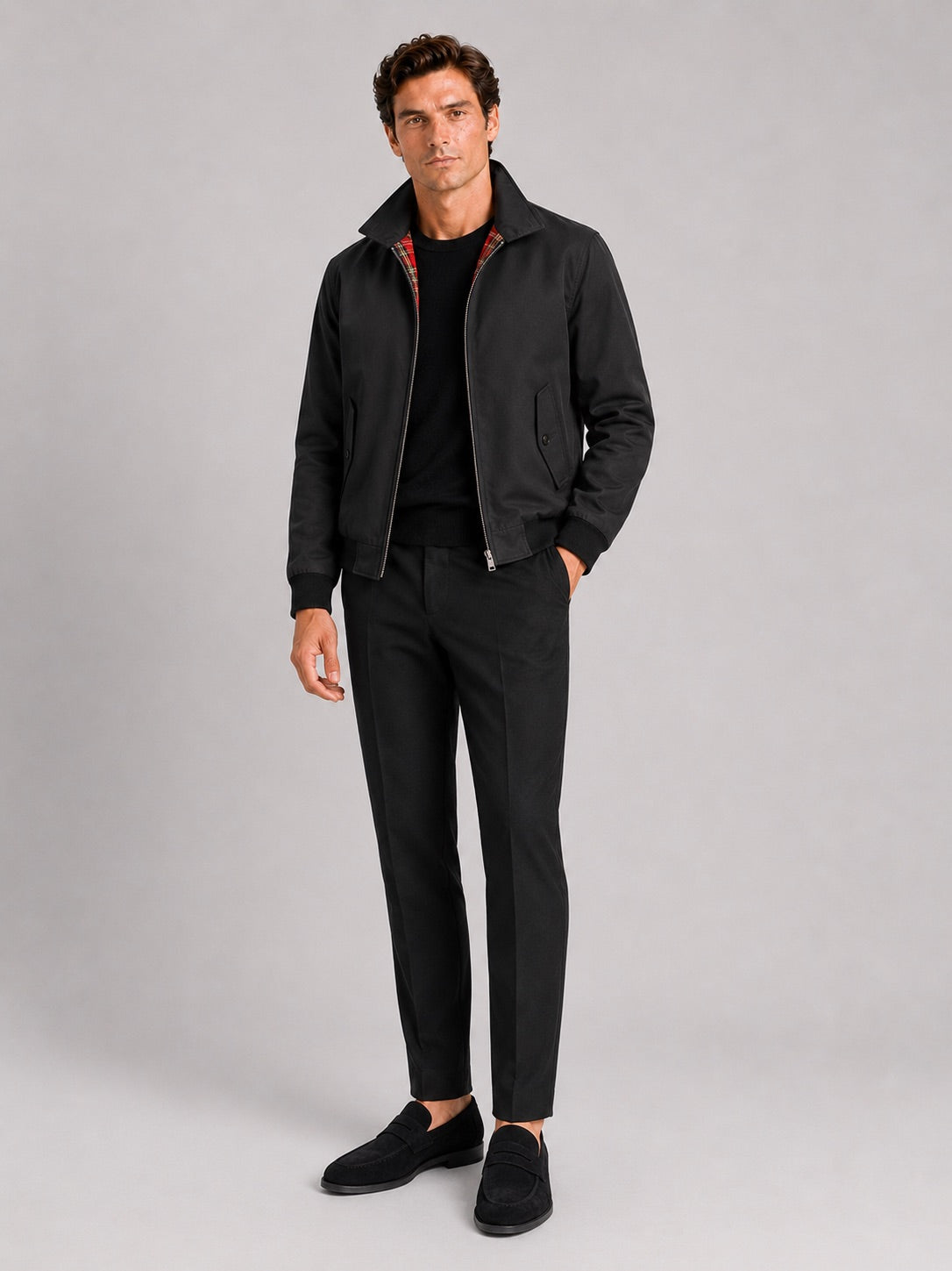 Men’s Harrington Autumn Jacket Breathable Zip-Up Casual Jacket for Travel and Everyday Wear