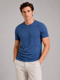 Men’s Mesh Crew Neck T-Shirt Breathable Lightweight Stretch Summer Top for Casual and Everyday Wear