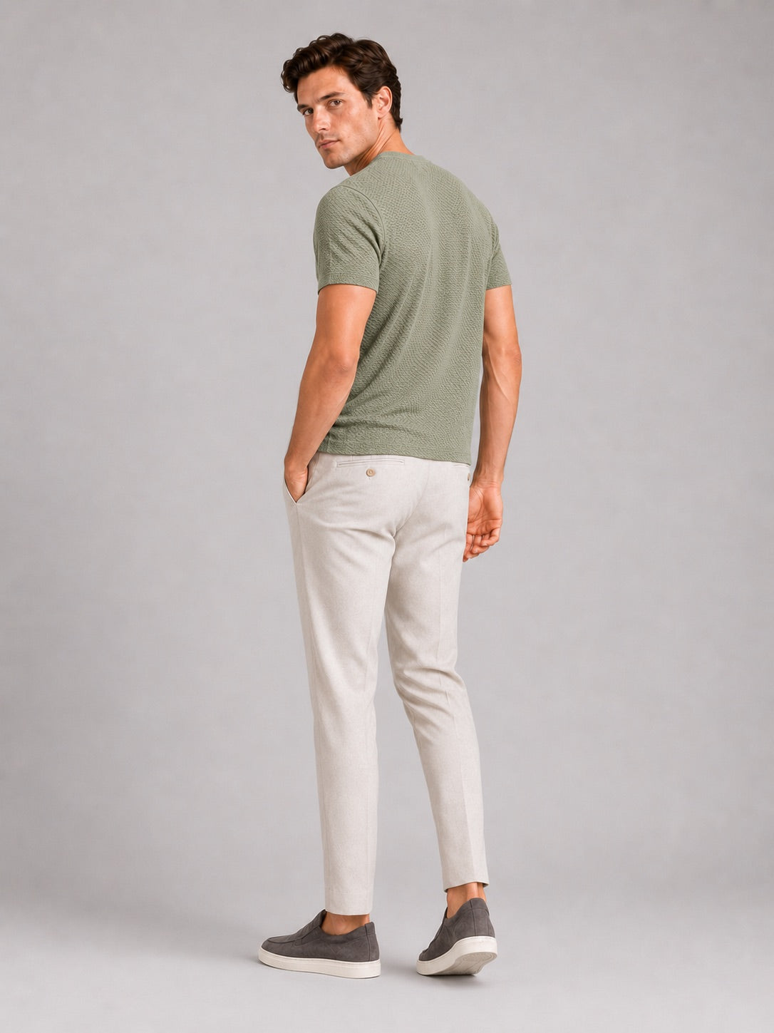 Men’s Mesh Crew Neck T-Shirt Breathable Lightweight Stretch Summer Top for Casual and Everyday Wear