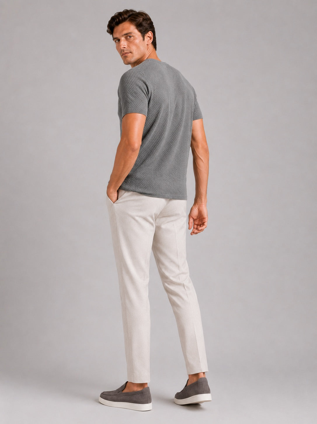 Men’s Mesh Crew Neck T-Shirt Breathable Lightweight Stretch Summer Top for Casual and Everyday Wear