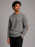 Men’s Crew Neck Wool Knit Jumper Thick Loose Fit Autumn Winter Pullover for Casual and Everyday Wear