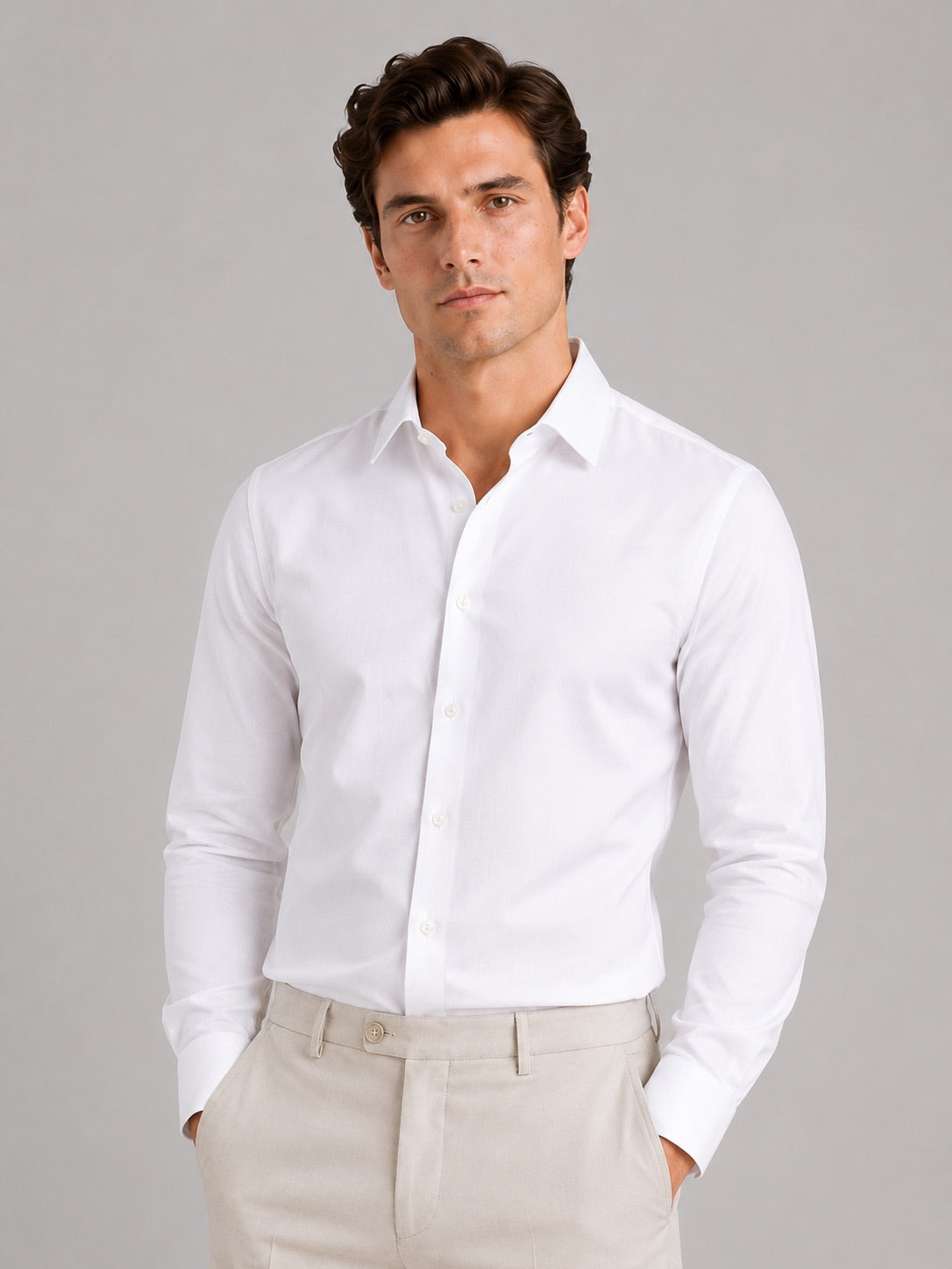 Men’s Oxford Shirt Cotton Casual Summer Button-Up for Business Casual and Vacation Wear