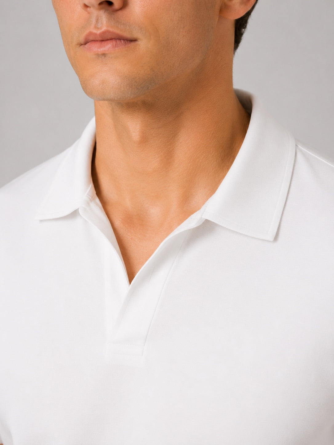 Men’s Silky Touch Polo Shirt Breathable Soft Solid Colour Summer Top for Casual Cool Comfort Vacation and Business Casual Wear