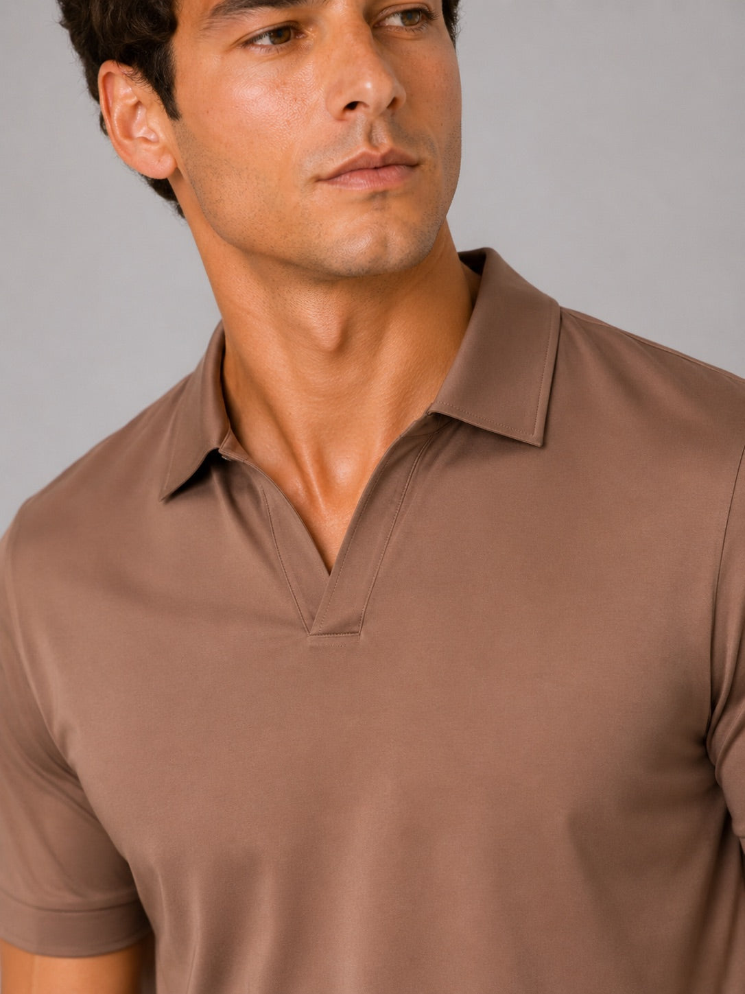 Men’s Silky Touch Polo Shirt Breathable Soft Solid Colour Summer Top for Casual Cool Comfort Vacation and Business Casual Wear