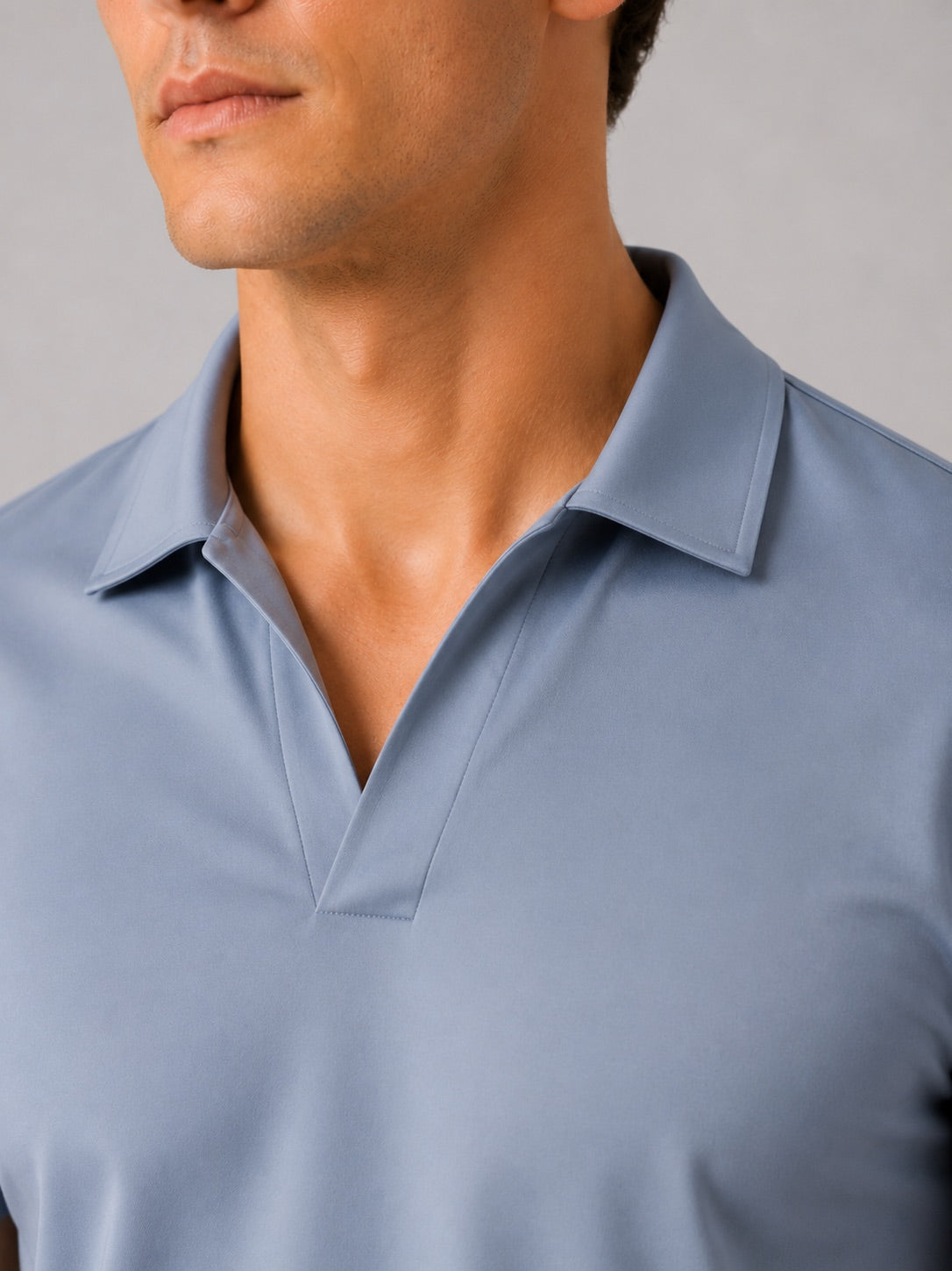 Men’s Silky Touch Polo Shirt Breathable Soft Solid Colour Summer Top for Casual Cool Comfort Vacation and Business Casual Wear