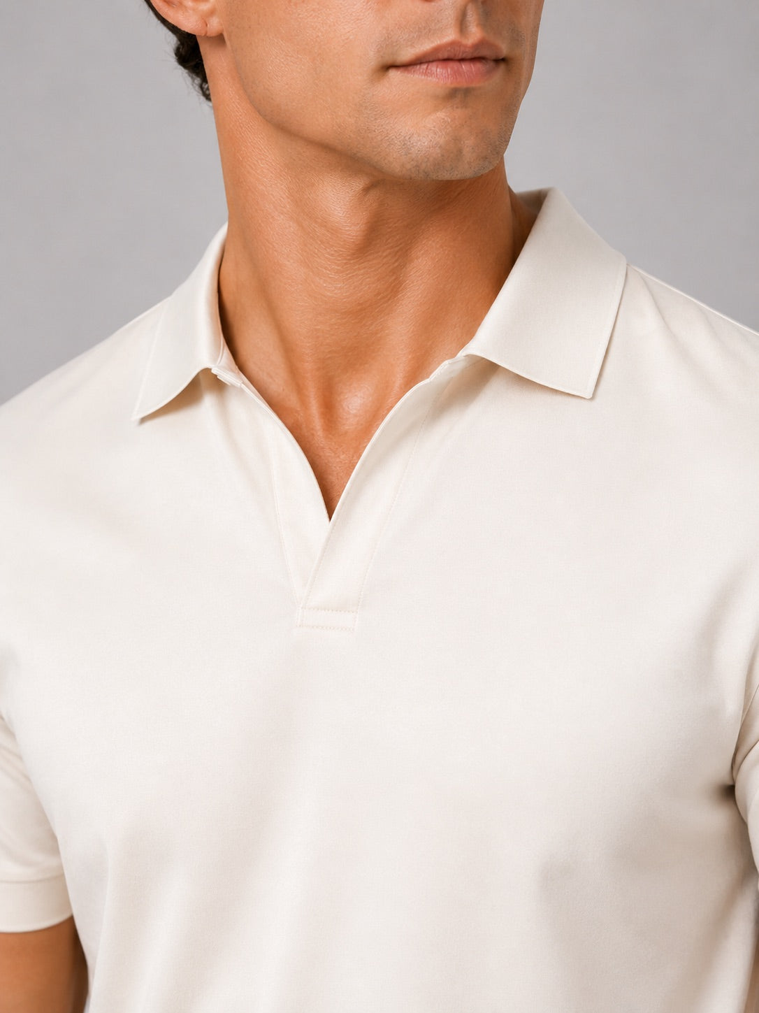 Men’s Silky Touch Polo Shirt Breathable Soft Solid Colour Summer Top for Casual Cool Comfort Vacation and Business Casual Wear