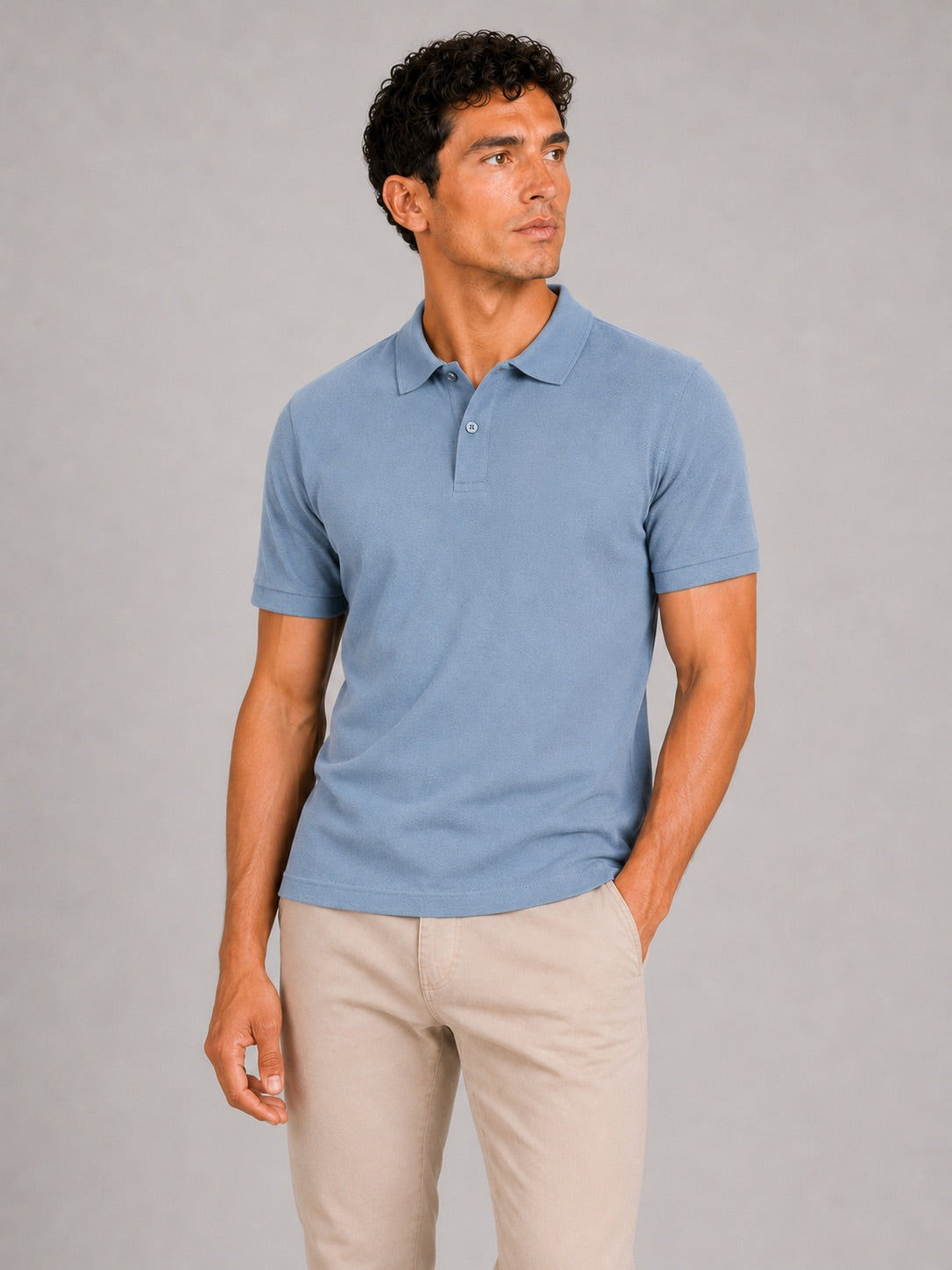 Men’s Polo Shirt Breathable Short Sleeve Summer Golf Shirt Silk Touch Business Casual Summer Top
