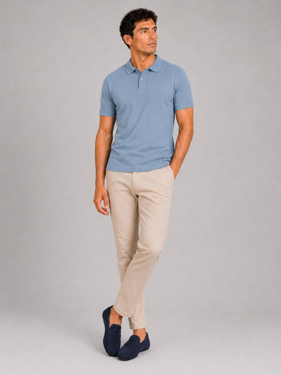 Men’s Polo Shirt Breathable Short Sleeve Summer Golf Shirt Silk Touch Business Casual Summer Top