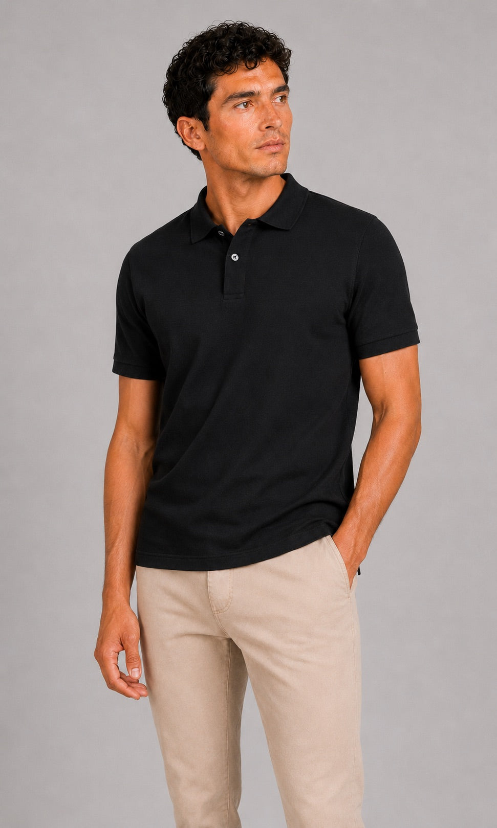 Men’s Polo Shirt Breathable Short Sleeve Summer Golf Shirt Silk Touch Business Casual Summer Top