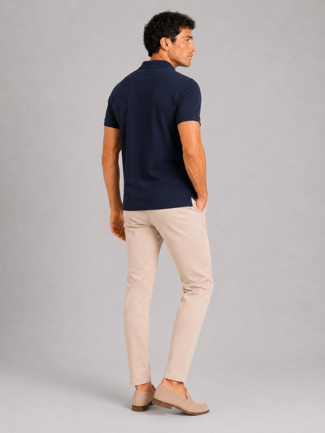 Men’s Polo Shirt Breathable Short Sleeve Summer Golf Shirt Silk Touch Business Casual Summer Top
