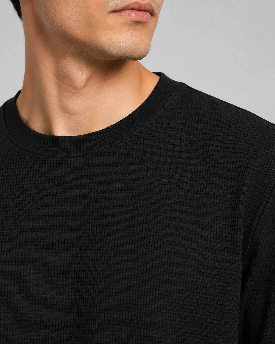 Men’s Waffle Knit T-Shirt Crew Neck Short Sleeve Lightweight Summer Tee Relaxed Fit Casual Textured Top