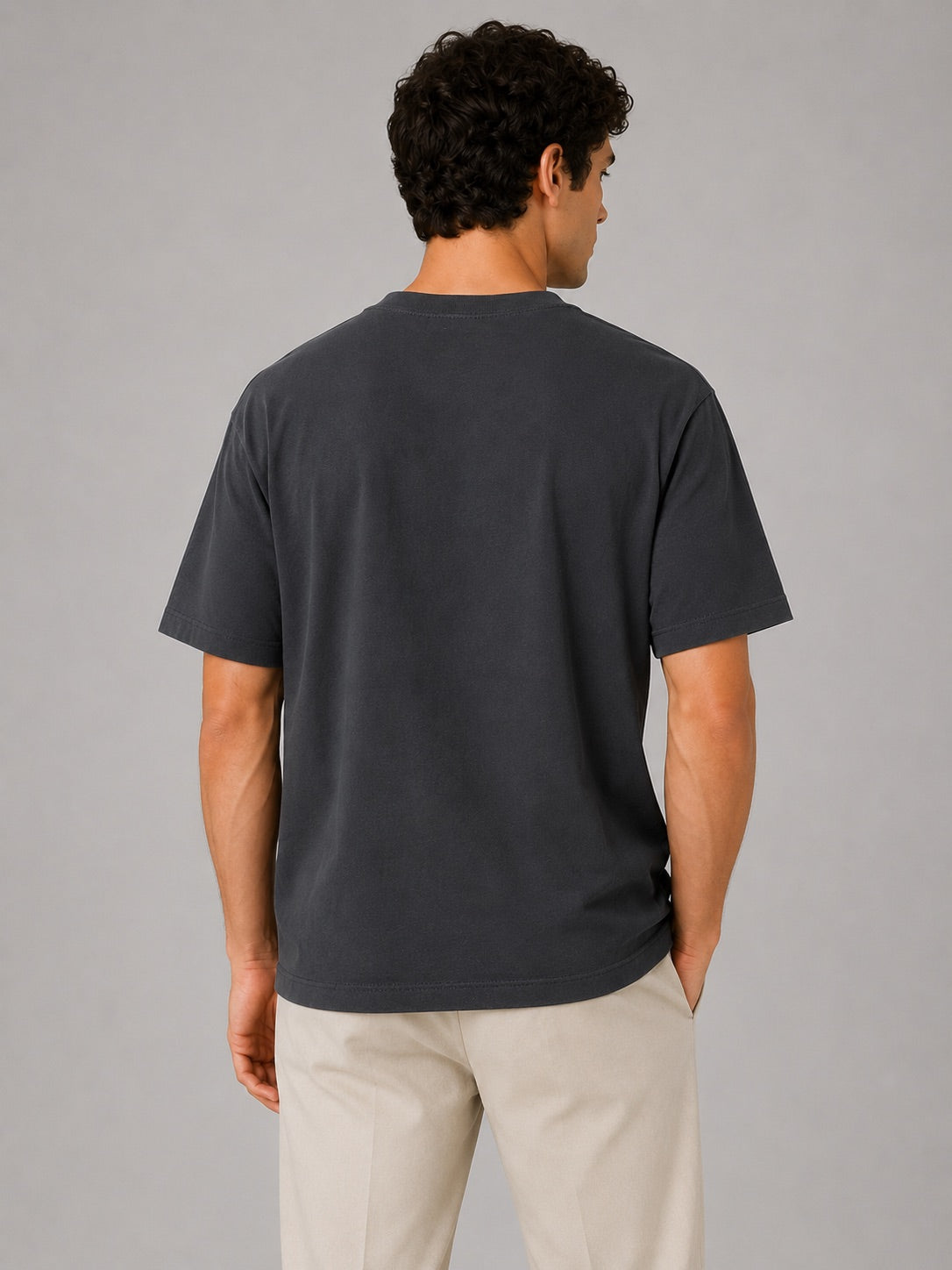 Men’s Oversized Crew Neck T-Shirt Relaxed Fit Short Sleeve Summer Tee Lightweight Casual Basic Top