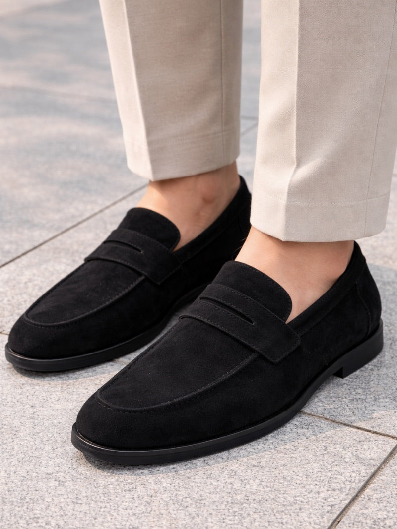 Men’s Suede Driving Loafers Lightweight Slip-On Shoes Casual Moc Toe Drivers for Summer, Travel and Business Casual Wear