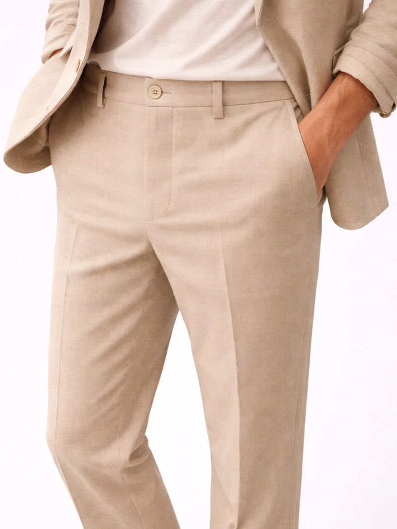 Men's Trousers Lightweight Breathable Summer Trousers for Vacation and Business Casual