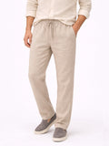 Men’s Relaxed Fit Trousers Lightweight Breathable Casual Summer Trousers Straight Leg Style for Travel and Weekend Wear