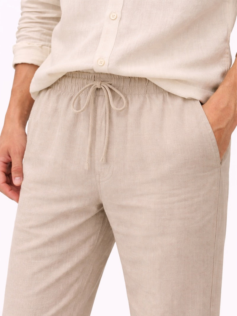 Men’s Relaxed Fit Trousers Lightweight Breathable Casual Summer Trousers Straight Leg Style for Travel and Weekend Wear