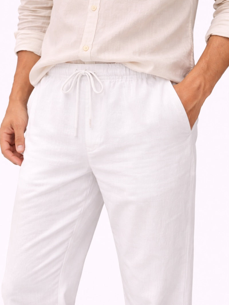 Men’s Relaxed Fit Trousers Lightweight Breathable Casual Summer Trousers Straight Leg Style for Travel and Weekend Wear