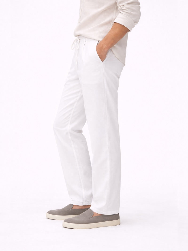 Men’s Relaxed Fit Trousers Lightweight Breathable Casual Summer Trousers Straight Leg Style for Travel and Weekend Wear